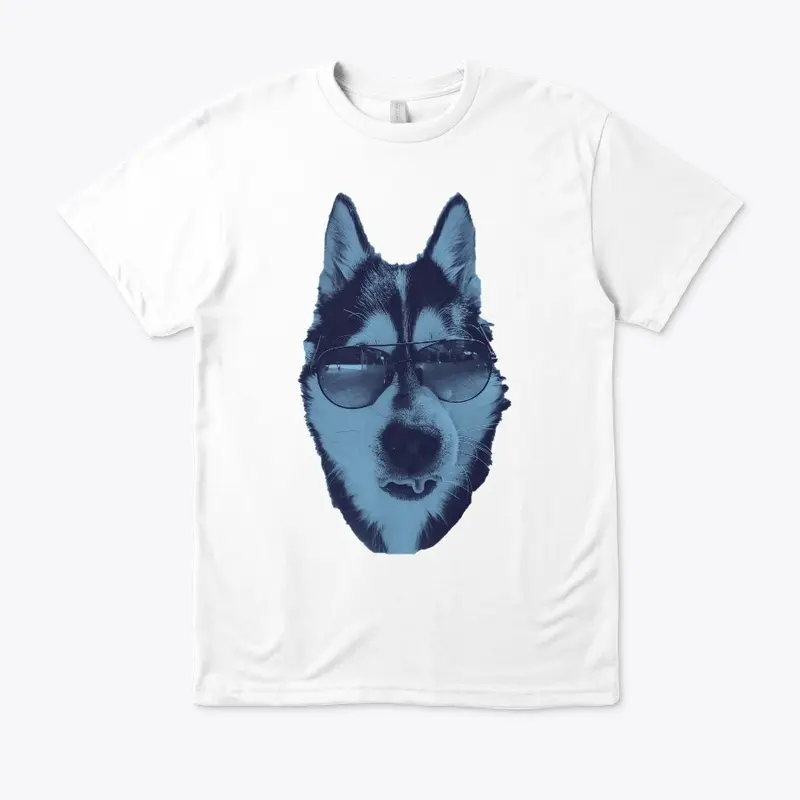 CoolLikeAHusky - White/Blue