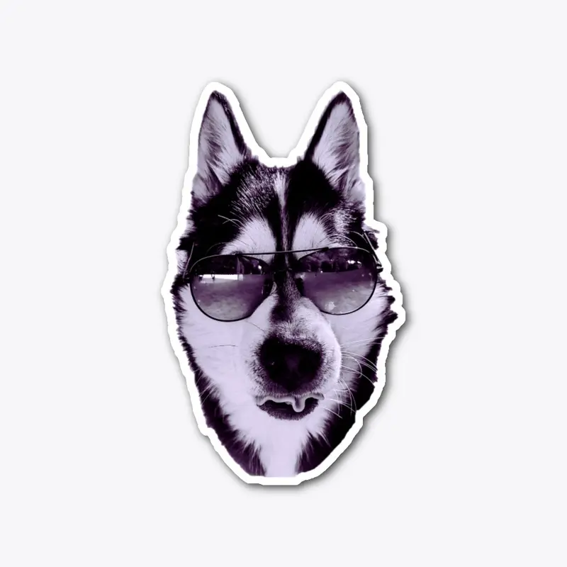 CoolLikeAHusky - White/Purpel