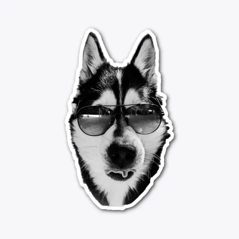 CoolLikeAHusky - White/BW