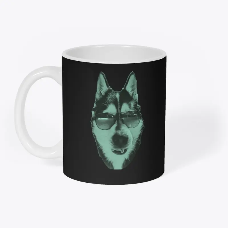 CoolLikeAHusky - Black/Green