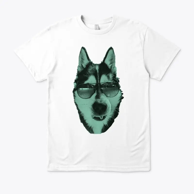 CoolLikeAHusky - White/Green