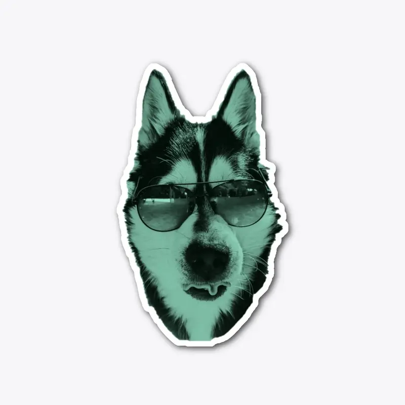 CoolLikeAHusky - White/Green